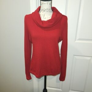 Lauren Ralph Lauren Petite Red Cashmere Blend Sweater PM